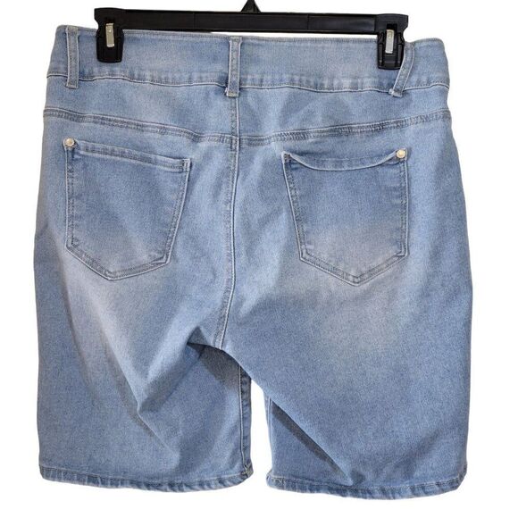 Sandpiper Blue Jean Bermuda Shorts (Size 16) - Picture 2 of 4